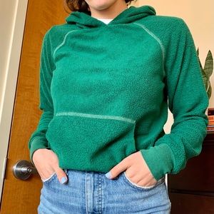 Super soft green fleece hoodie🍀